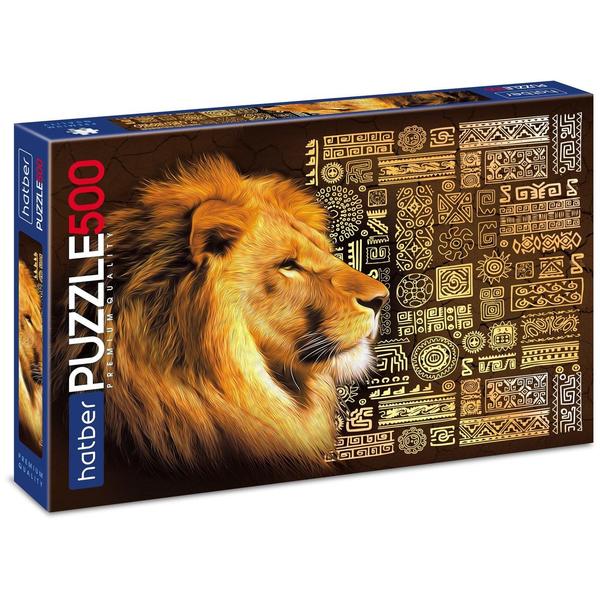 картинка Пазлы " Hatber " 500элементов Premium KING LION 33*48см, картонная упаковка