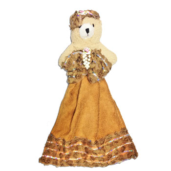 картинка Полотенце - сувенир " Мишка с бантиком "