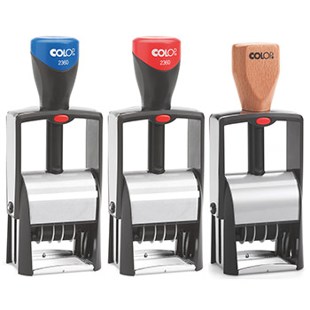 картинка Датер автоматический " Colop " 30*45мм со свободным полем, металлический, высота шрифта даты 4мм, месяц буквами