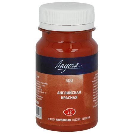 картинка Краска акриловая " Ладога " 100мл английская красная