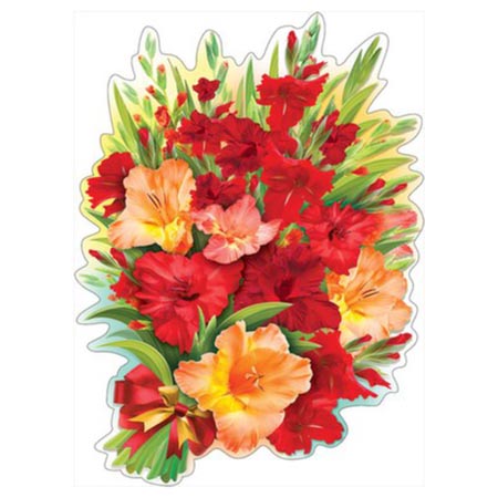 картинка Плакат " Праздник " 943 А2 Гладиолусы, глянцевый УФ-лак