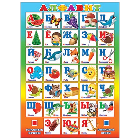 картинка Плакат " Мир открыток " 0-02 А2 Алфавит