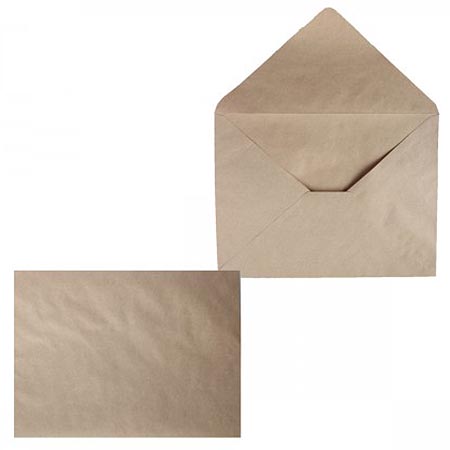 картинка Конверт E4 (290*390мм) КРАФТ, 90г/м, треугольный клапан