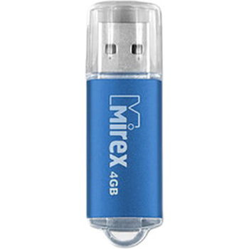 картинка Флеш-диск " Mirex " 4GB Unit голубой USB 2.0