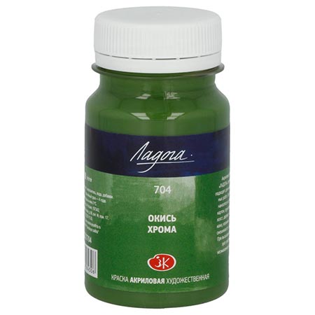 картинка Краска акриловая " Ладога " 100мл окись хрома