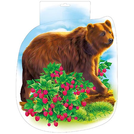 картинка Плакат фигурный " Мир поздравлений " 930 А4 Медведь, европодвес