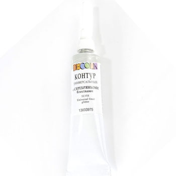 картинка Контур универсальный " Decola " 18мл с золотыми блестками