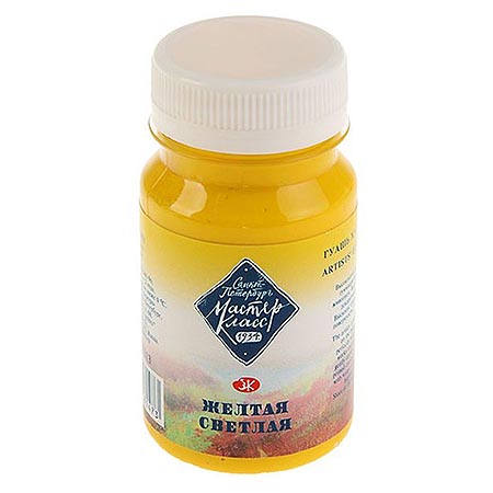 картинка Гуашь " Мастер-Класс " 100мл желтая светлая