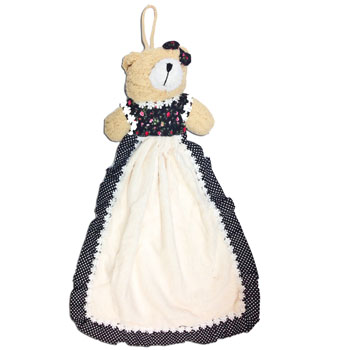 картинка Полотенце - сувенир " Мишка с бантиком "