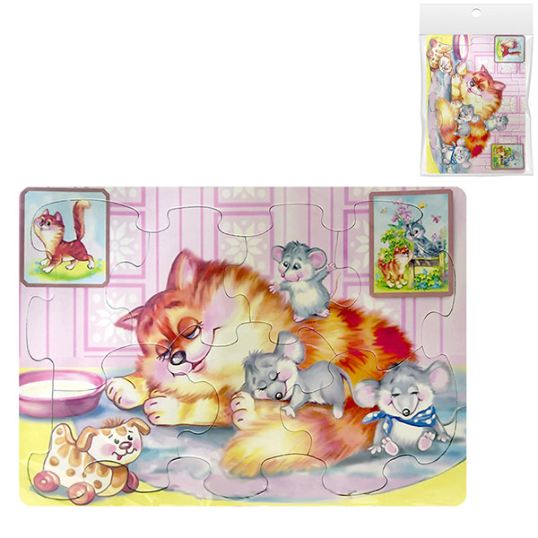 картинка Пазлы " Антураж " Котенок, 7 элементов