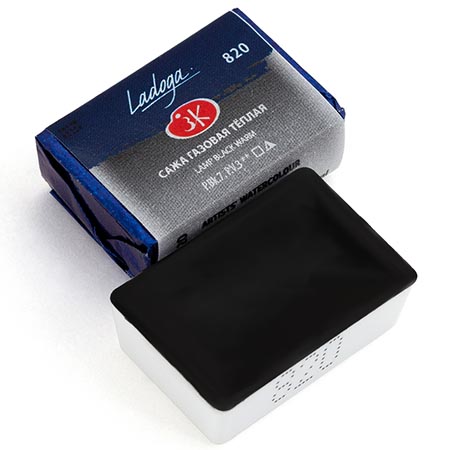 картинка Акварель " Ладога " кювета 2,5мл сажа газовая теплая