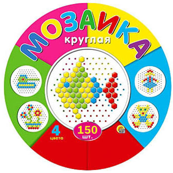 картинка Мозаика " Рыжий кот " 150фишек D=13мм круглая
