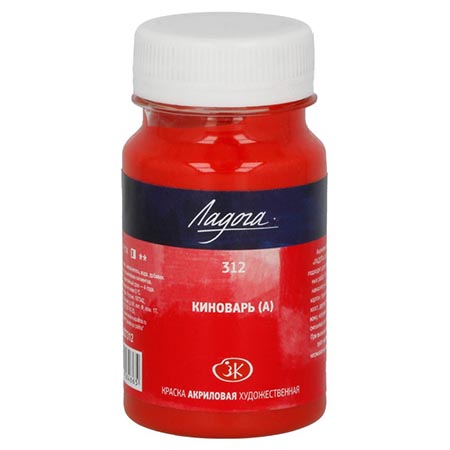 картинка Краска акриловая " Ладога " 100мл киноварь аналог