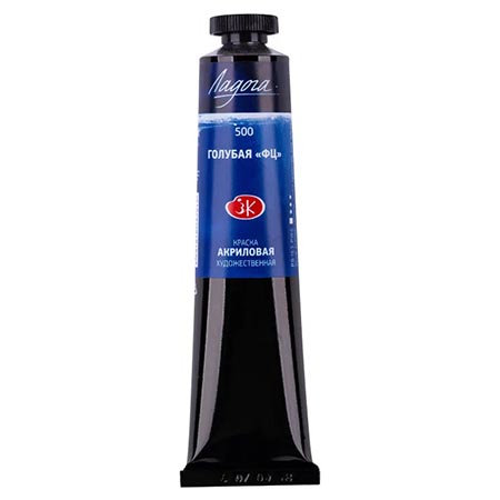 картинка Краска акриловая " Ладога "  46мл туба голубая
