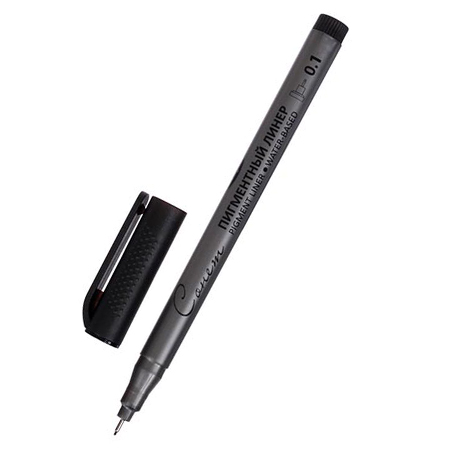 картинка Ручка капиллярная (линер) " Сонет " 0,1мм черный, пигментный