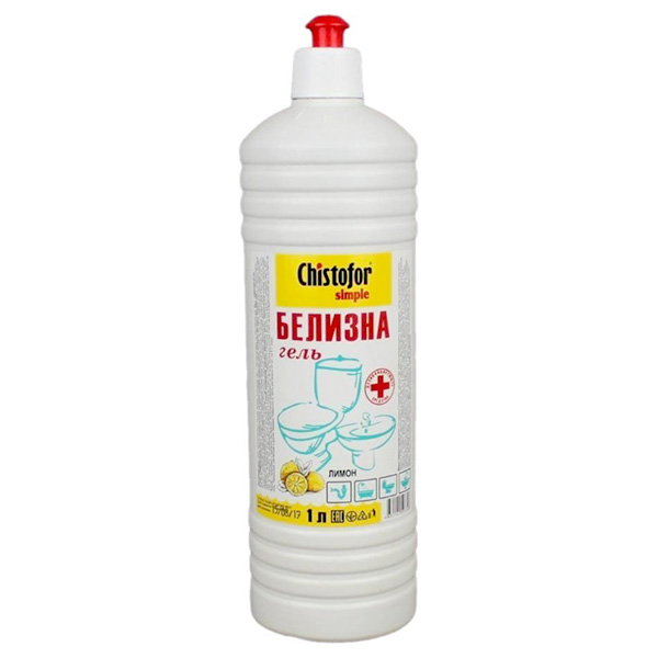 картинка Белизна-гель 1л " Chistofor " Simple Лимон