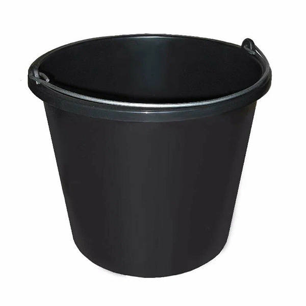 картинка Ведро " Милих " строительное, 16л, пластмассовое, с ручкой, черное