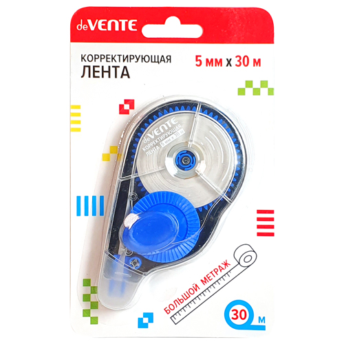 картинка Корректирующая лента " deVente " 5мм*30м, картонный блистер, европодвес