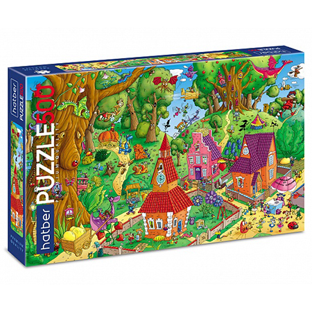 картинка Пазлы " Hatber " 500элементов Premium Рисуют Все! 48*33см, картонная упаковка