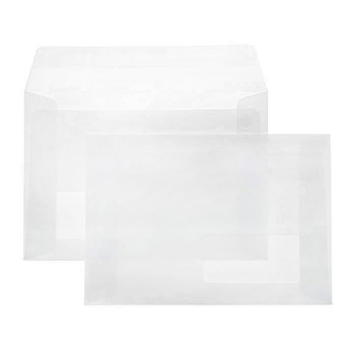 картинка Конверт С5 (162*229мм) ПРАВОЕ ОКНО, белый, отрывная лента, 80г/м, прямой клапан