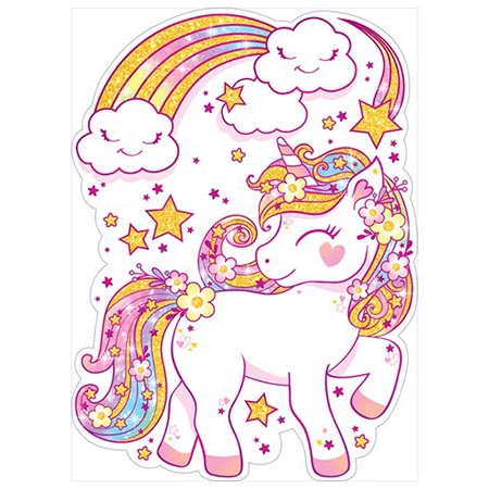 картинка Плакат фигурный " Открытая планета " 941 А2 Единорожка