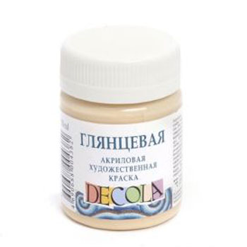 картинка Краска акриловая " Decola " 50мл глянцевая телесная