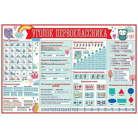 картинка Плакат " Праздник " 975 А1 Уголок первоклассника