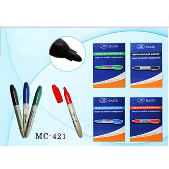 картинка Маркер " Basir " черный 2мм пулевидный наконечник перманентный