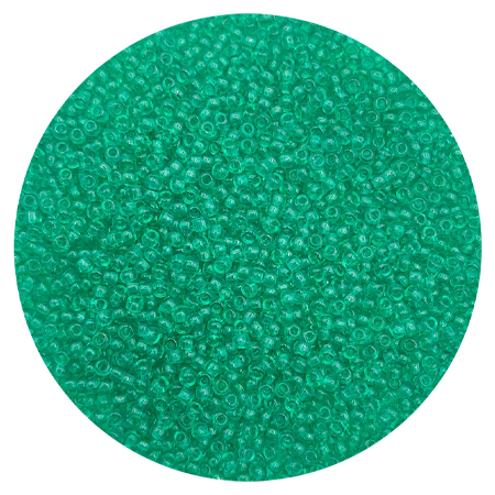 картинка Бисер " Tukzar " 2мм*50гр изумрудный тонированный, круглый, пакет