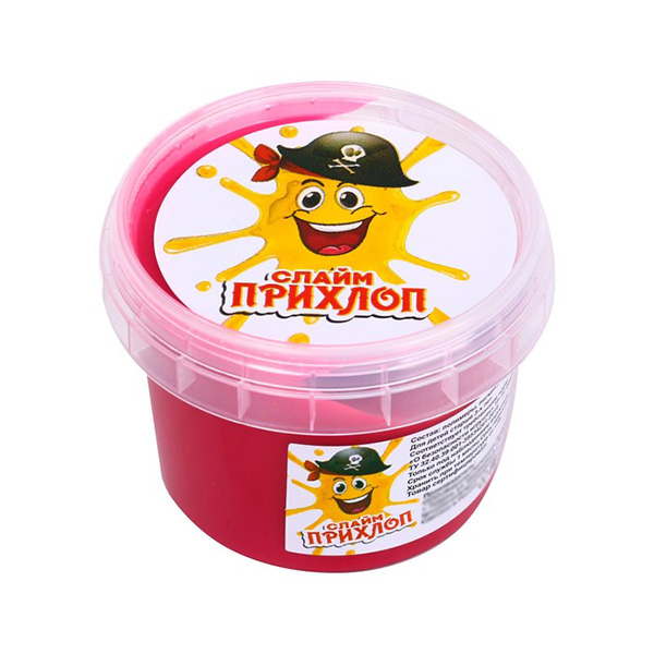 картинка Слайм " Прихлоп " Мальчик пират, ежевика, контейнер, 90гр