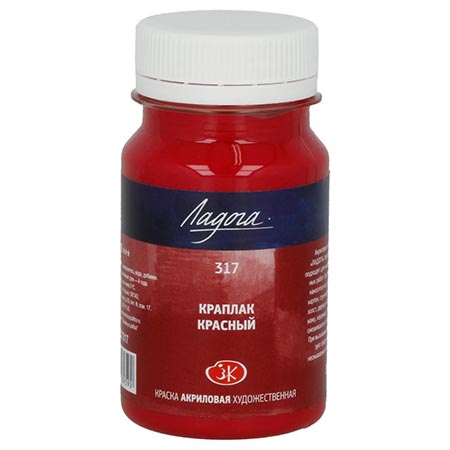 картинка Краска акриловая " Ладога " 100мл краплак красный