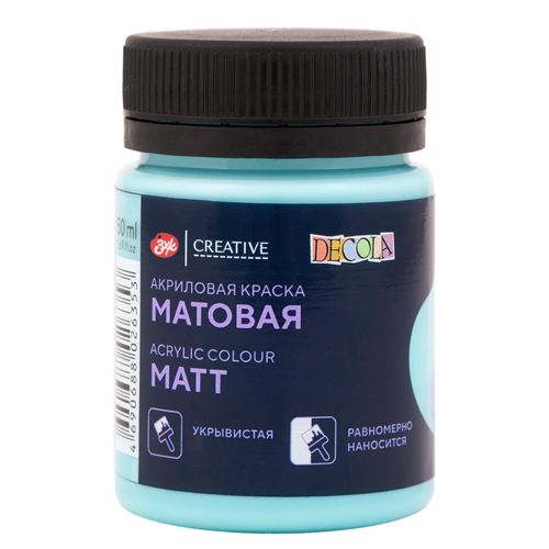 картинка Краска акриловая " Decola " 50мл матовая ментоловая