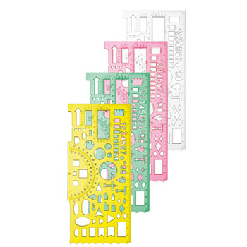 картинка Линейка офицерская " Стамм " 20см гибкая ассорти (без возможности выбора цвета) отливная шкала