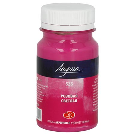 картинка Краска акриловая " Ладога " 100мл розовая светлая