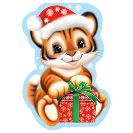 картинка Закладка магнитная " Мир открыток " 2-89 Тигренок 61*164мм