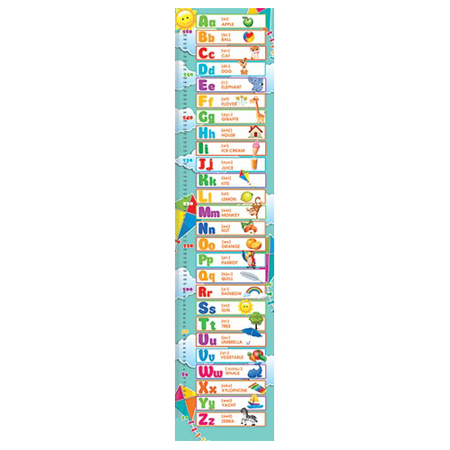 картинка Ростомер " Мир открыток " 0-23 Английский алфавит, 990x225мм