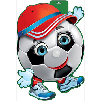 картинка Плакат фигурный " Праздник " 936 А3 Мяч