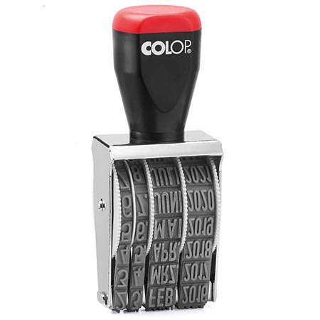 картинка Датер ручной металлический " Colop " месяц буквами, высота шрифта 9мм