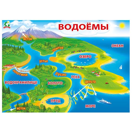 картинка Плакат " Мир поздравлений " 941 А2 Водоемы