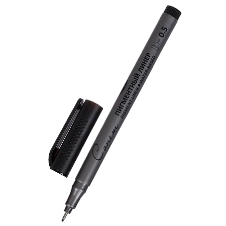 картинка Ручка капиллярная (линер) " Сонет " 0,5мм черный, пигментный