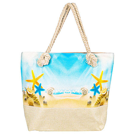 картинка Сумка пляжная " Миленд " Морские обитатели, 45*38см