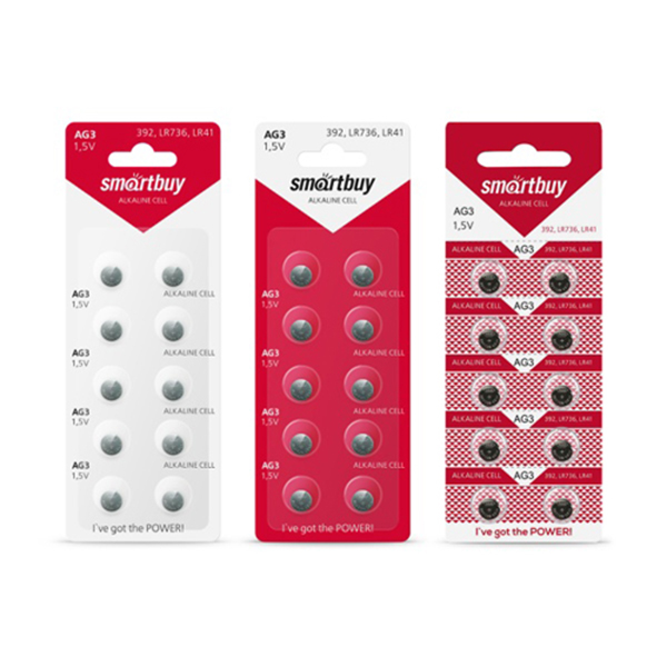 картинка Батарейка " Smartbuy "  AG3 алкалиновая