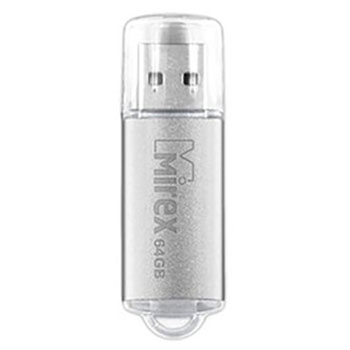 картинка Флеш-диск " Mirex " 64GB Unit серебряный USB 2.0