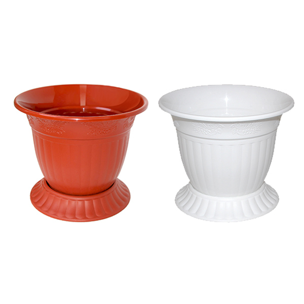 картинка Кашпо " Милих " Венеция №2, 2л, h=140мм, d=180мм, пластик, ассорти (без возможности выбора цвета)