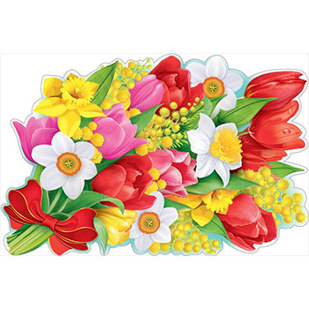 картинка Плакат " Праздник " 975 А1 Весенний букет, без отделки