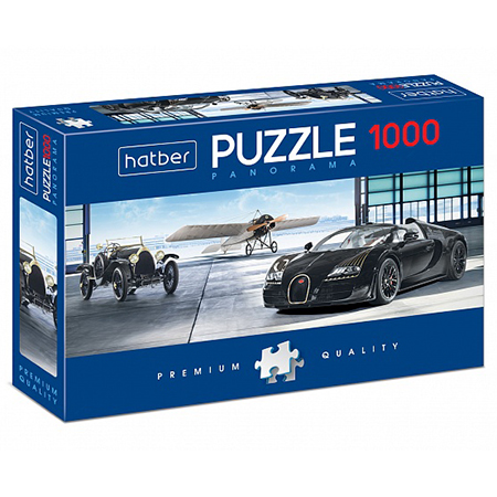 картинка Пазлы " Hatber " 1000эл Premium Панорама Luxury Garage 96*33см, картонная упаковка