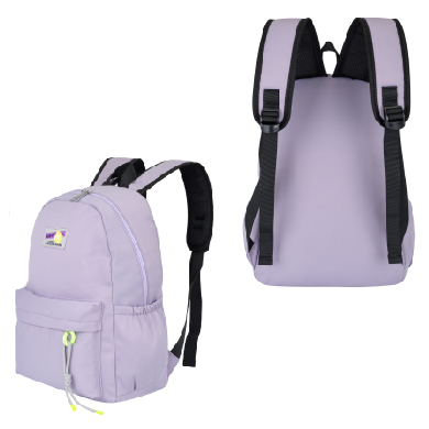 картинка Рюкзак " Sanvero " 30*43*15см темно-розовый, 1 отделение, карман на молнии спереди, боковые карманы, ручка-петля