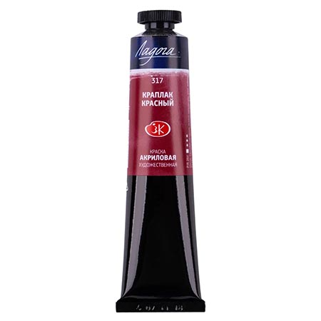 картинка Краска акриловая " Ладога "  46мл туба краплак красный