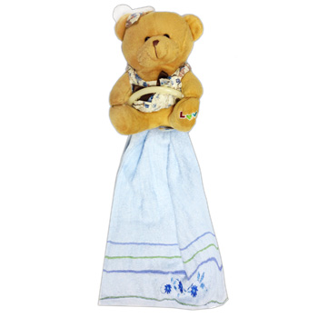 картинка Полотенце - сувенир " Мишка с бантиком "