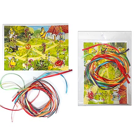 картинка Набор для творчества " Нетеряшки " для формата А4 Ляссики Забавный огород, самоклеющиеся, 10 лент- ассорти, 12 наклеек